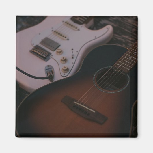 Hübsche akustische Gitarre Magnet (Vorne)