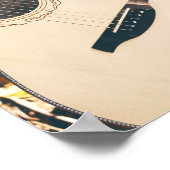 Hübsche akustische Gitarre Poster (Ecke)