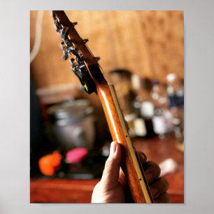 Hübsche akustische Gitarre Poster