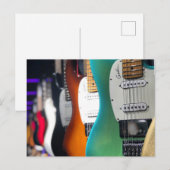 Hübsche akustische Gitarre Postkarte (Vorne/Hinten)