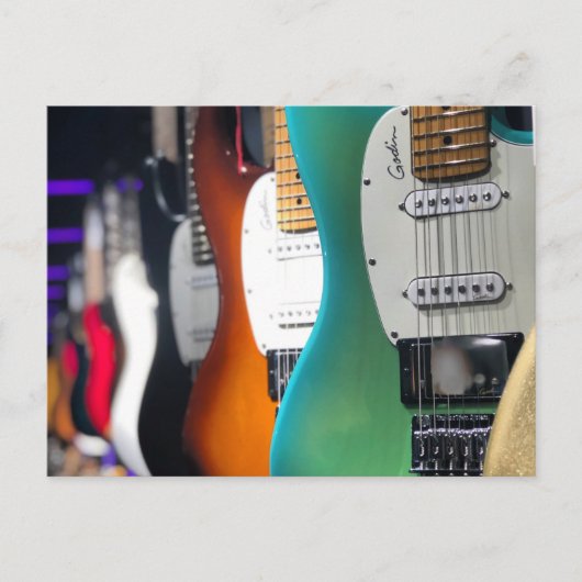 Hübsche akustische Gitarre Postkarte (Vorderseite)