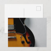 Hübsche akustische Gitarre Postkarte (Vorne/Hinten)