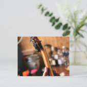 Hübsche akustische Gitarre Postkarte (Stehend Vorderseite)