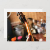 Hübsche akustische Gitarre Postkarte (Vorne/Hinten)