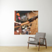 Hübsche akustische Gitarre Wandteppich (Beispiel (Horizontal))
