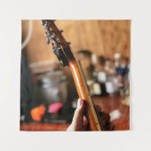 Hübsche akustische Gitarre Wandteppich (Vorderseite)