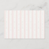 Hübsche Alberne Gänse-Coquette-Bow-Windeln Begleitkarte (Rückseite)