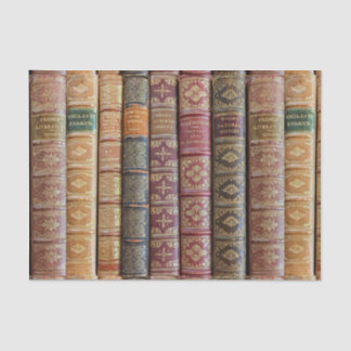 Hübsche alte Buchrücken Decoupage Seidenpapier
