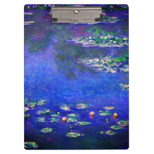 Hübsche alte Seerosen von Claude Monet Klemmbrett