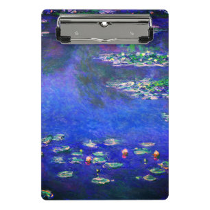 Hübsche alte Seerosen von Claude Monet Mini Klemmbrett
