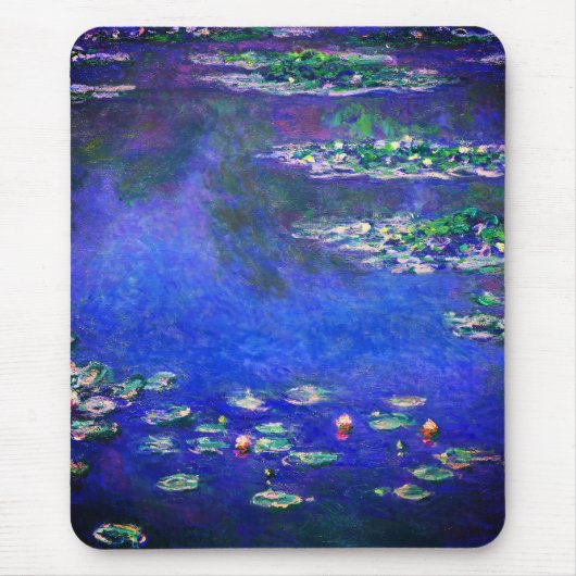 Hübsche alte Seerosen von Claude Monet Mousepad (Vorne)