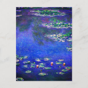 Hübsche alte Seerosen von Claude Monet Postkarte