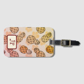 Hübsche Ananas Gepäckanhänger (Vorderseite (Horizontal))