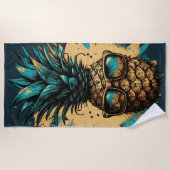 Hübsche Ananas Strandtuch (Vorderseite)