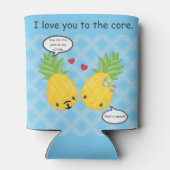 Hübsche Ananas Tropisches Pina Colada Romantisch Dosenkühler (Rückseite)