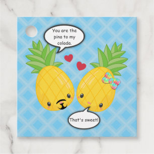 Hübsche Ananas Tropisches Pina Colada Romantisch Geschenkanhänger