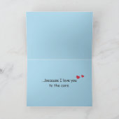 Hübsche Ananas Tropisches Pina Colada Romantisch Karte (Innenseite)