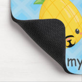 Hübsche Ananas Tropisches Pina Colada Romantisch Mousepad (Ecke)