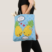 Hübsche Ananas Tropisches Pina Colada Romantisch Tasche (Von Nahem)