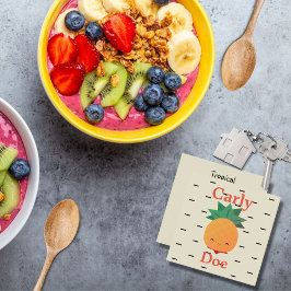 Hübsche Ananas-Visitenkarten Quadratische Visitenkarte