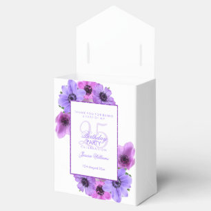 Hübsche Anemones Floral 25. Geburtstag Geschenkschachtel