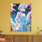 Hübsche Anime Art. Leinwanddruck (Insitu (Wohnzimmer))