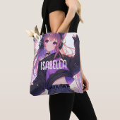 Hübsche Anime Girl auf Kopfhörern Geburtstag Tasche (Von Nahem)
