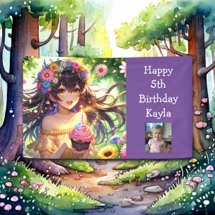 Hübsche Anime Girl Foto, Alter und Name Geburtstag Banner