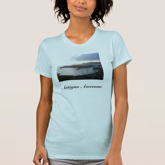 Hübsche Antigua-Insel/ Zitat T - Shirt von Frauen (Vorderseite)