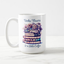Hübsche antike Bibliothek und Vintage Rose Kaffeetasse