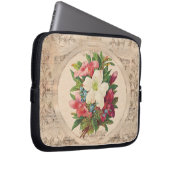 Hübsche antike Blumen Laptopschutzhülle (Vorne Rechts)