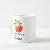Hübsche Apfel- und Wurmkunst der Bildung Kaffeetasse (Vorderseite Links)
