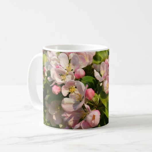 Hübsche Apfelblume Kaffeetasse (Vorderseite Links)