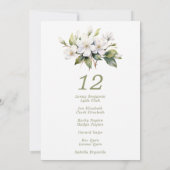 Hübsche Apfelblüte Hochzeitssitzkarte Einladung (Rückseite)