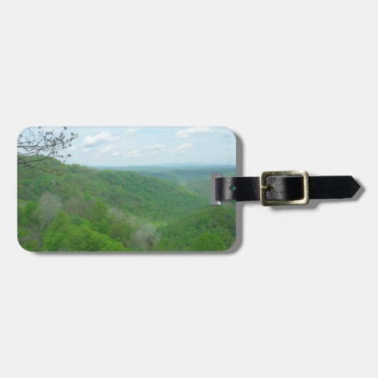 Hübsche appalachische Übersicht Gepäckanhänger (Vorderseite horizontal)
