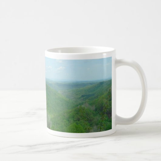 Hübsche appalachische Übersicht Kaffeetasse (Rechts)