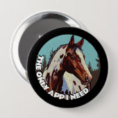 Hübsche Appaloosa Button (Vorne & Hinten)