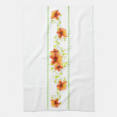 Hübsche Apricot-Blume Geschirrtuch (Vertikal)