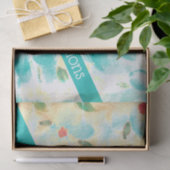 Hübsche Aquamarine Glückwünsche Seidenpapier (Geschenk)