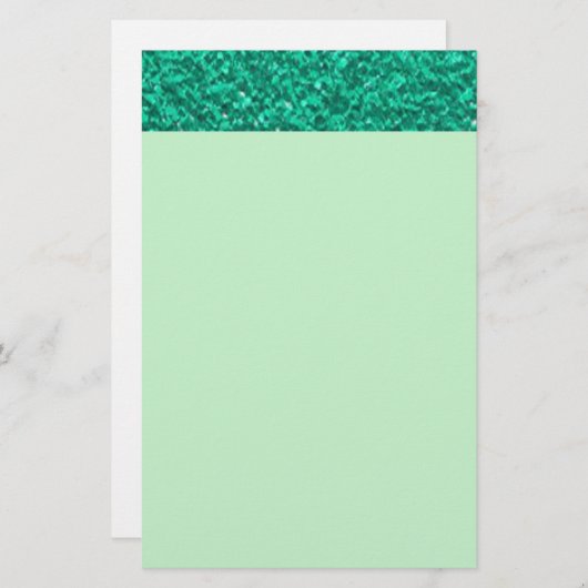 Hübsche Aquamarine Plaster-Textur Briefpapier (Vorne/Hinten)