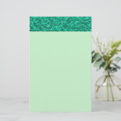 Hübsche Aquamarine Plaster-Textur Briefpapier (Stehend Vorderseite)