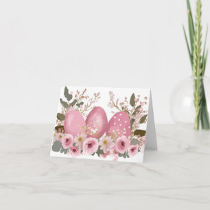 Hübsche Aquarell-Oster-Eier Feiertagskarte Karte