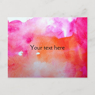 Hübsche Aquarellbilder Postkarte