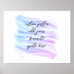 hübsche Aquarellblau und lila fügen Sie ein Angebo Poster