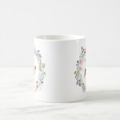 Hübsche Aquarellblume | Beagle Dog Kaffeetasse (Mittel)