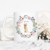 Hübsche Aquarellblume | Golden Retriever Dog Kaffeetasse