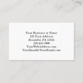 Hübsche Aquarellblume Inspirationsquelle Visitenkarte (Rückseite)