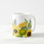Hübsche Aquarellblume Kaffeetasse (VorderseiteRechts)
