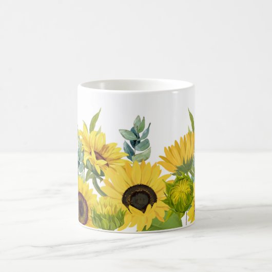 Hübsche Aquarellblume Kaffeetasse (Mittel)