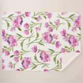 Hübsche Aquarellblume Sherpadecke (Vorderseite (Horizontal))